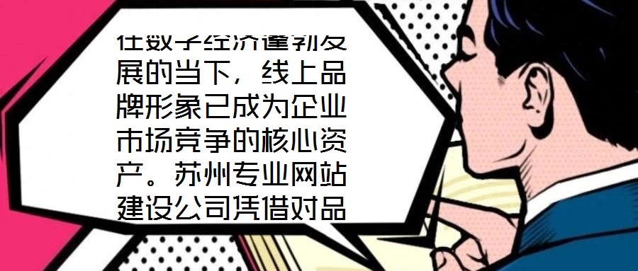 在數(shù)字經濟蓬勃發(fā)展的當下，線上品牌形象已成為企業(yè)市場競爭的核心資產。蘇州專業(yè)網站建設公司憑借對品牌定位的深刻理解與技術實力的深度融合，通過系統(tǒng)性構建網站生態(tài)體系