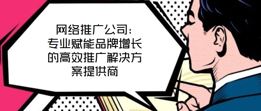  網(wǎng)絡(luò)推廣公司：專(zhuān)業(yè)賦能品牌增長(zhǎng)的高效推廣解決方案提供商