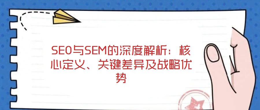 SEO與SEM的深度解析：核心定義、關(guān)鍵差異及戰(zhàn)略優(yōu)勢