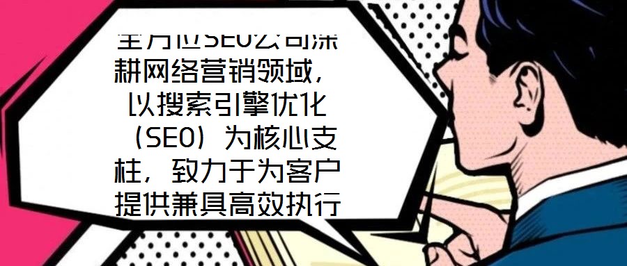 全方位SEO公司深耕網(wǎng)絡(luò)營(yíng)銷領(lǐng)域，以搜索引擎優(yōu)化（SEO）為核心支柱，致力于為客戶提供兼具高效執(zhí)行與可靠保障的數(shù)字化營(yíng)銷解決方案。公司自創(chuàng)立以來(lái)，始終聚焦于通過(guò)